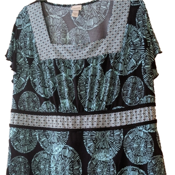 Venezia Tops - Vtg Lane Bryant Venezia Floral Blouse 18/20